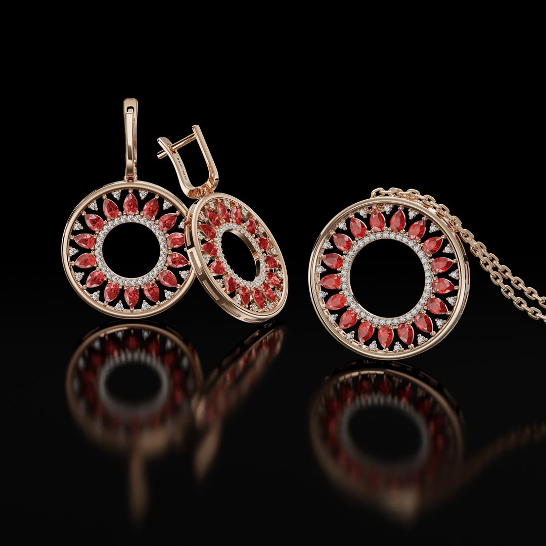 نیم ست جواهر