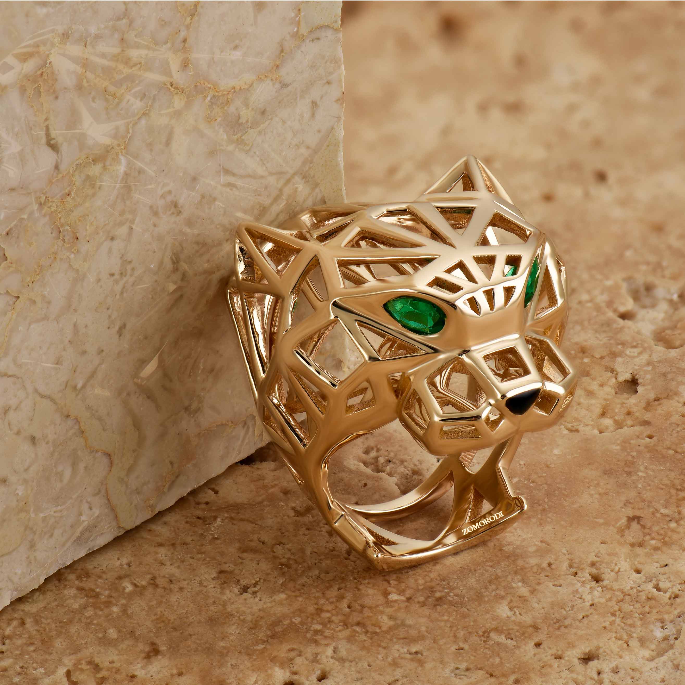 انگشتر جواهر پلنگ کارتیه انگشتر جواهر پلنگ کارتیه