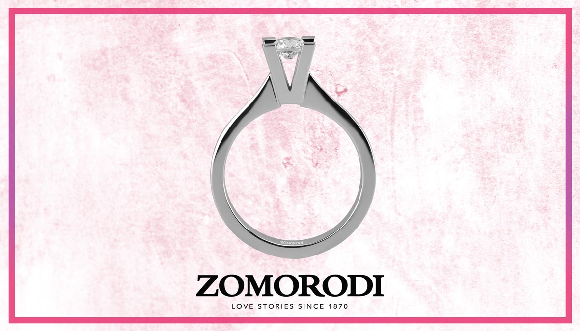 حلقه ازدواج سولیتر چهار چنگ حلقه ازدواج سولیتر چهار چنگ