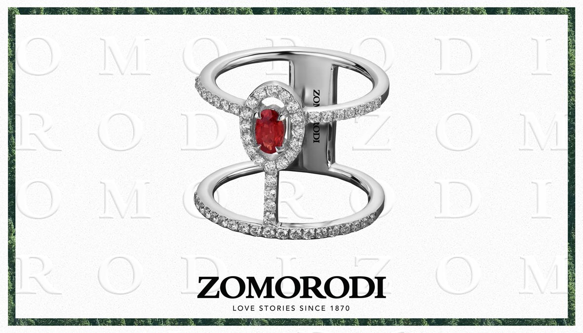 انگشتر جواهر یاقوت سرخ طرح مارینا انگشتر جواهر یاقوت سرخ طرح مارینا